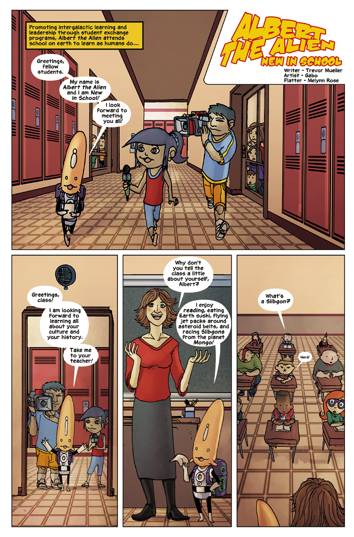 New in School Chapter 1 Page 13 – Albert The Alien