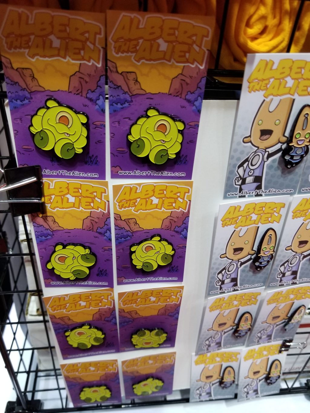 Brand new Albert the Alien pins!